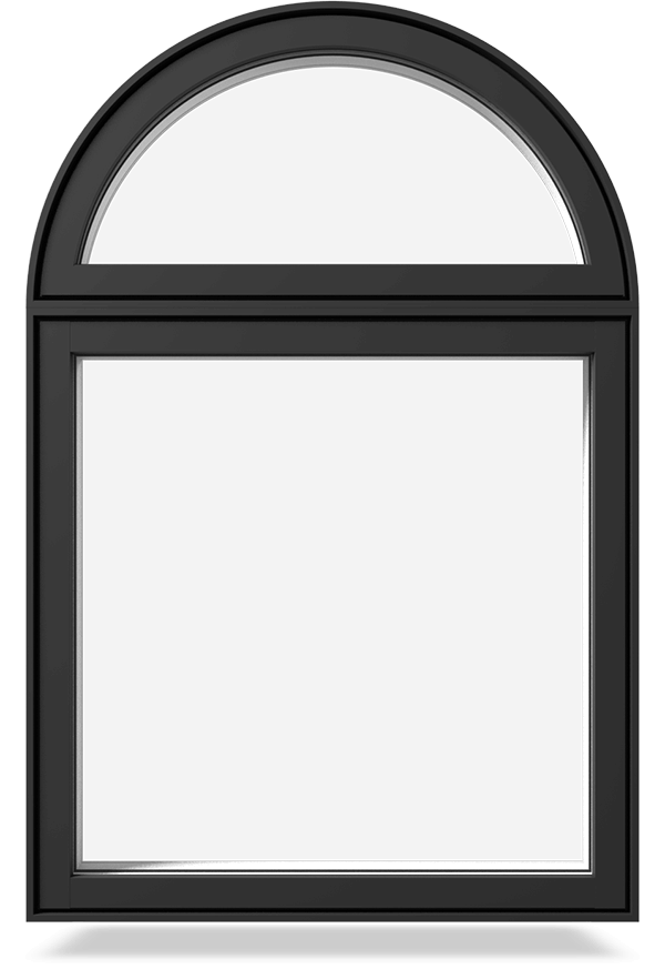 revocell shaped window custom arch front view