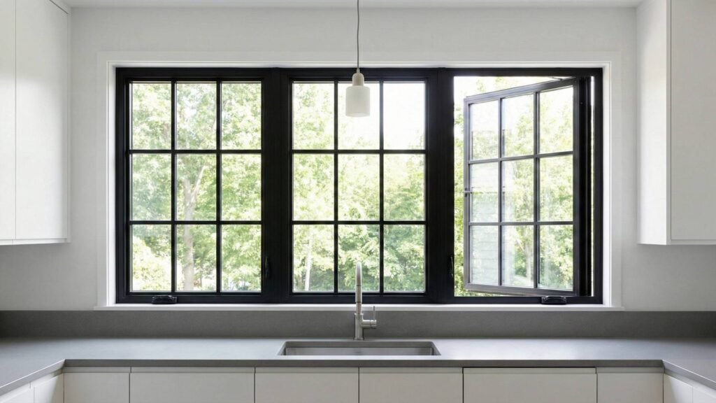 Black Framed Windows