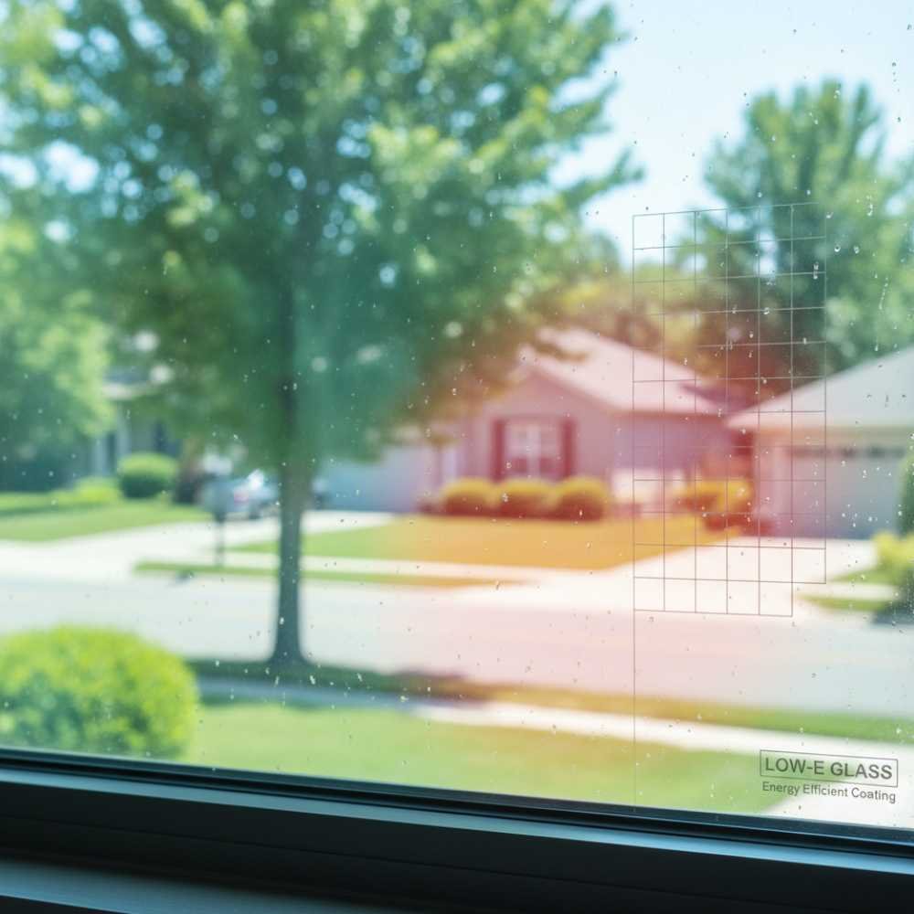 Low emissivity coated glass